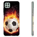 Samsung Galaxy A22 5G TPU Cover - Fodbold Flamme
