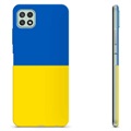 Samsung Galaxy A22 5G TPU Cover Ukrainsk Flag - Gul og lyseblå
