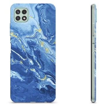 Samsung Galaxy A22 5G TPU Cover - Farverig Marmor