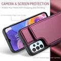 Samsung Galaxy A23/A23 5G Caseme C22-etui RFID-kortpung - Rød