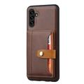 Samsung Galaxy A24 4G Retro Style Cover med Pung - Brun