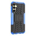 Samsung Galaxy A25 Anti-Slip Hybrid Cover med Stativ - Blå / Sort