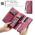 Samsung Galaxy A25 Caseme 008 2-i-1 Multifunktionel Pung - Rød