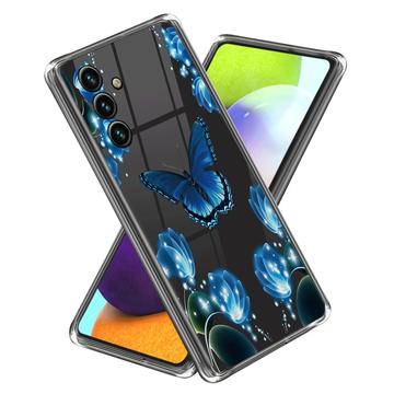 Samsung Galaxy A25 Stilfuld Ultra-Slim TPU Cover - Sommerfugl og Blomster