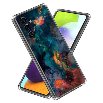 Samsung Galaxy A25 Stilfuld Ultra-Slim TPU Cover - Farverige Skyer