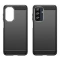 Samsung Galaxy A26 Børstet TPU Cover - Karbonfiber