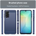 Samsung Galaxy A26 Børstet TPU Cover - Karbonfiber - Blå