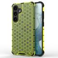 Samsung Galaxy A26 Honeycomb Armored Hybrid Cover - Grøn