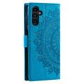 Samsung Galaxy A26 Mandala Series Etui med Pung - Blå