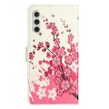 Samsung Galaxy A26 Style Series Pung Taske - Pink Blomster