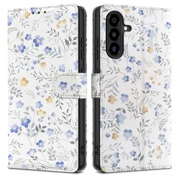 Samsung Galaxy A26 Tech-Protect Pungetui med Magnet og Stativ - Forårsblomster