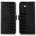 Samsung Galaxy A27 Crocodile Series Læderpung med RFID