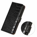 Samsung Galaxy A27 Crocodile Series Læderpung med RFID - Sort