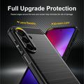 Samsung Galaxy A27 Børstet TPU Cover - Karbonfiber