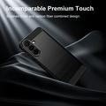 Samsung Galaxy A27 Børstet TPU Cover - Karbonfiber
