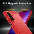 Samsung Galaxy A27 Børstet TPU Cover - Karbonfiber