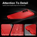 Samsung Galaxy A27 Børstet TPU Cover - Karbonfiber