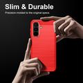 Samsung Galaxy A27 Børstet TPU Cover - Karbonfiber
