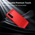 Samsung Galaxy A27 Børstet TPU Cover - Karbonfiber