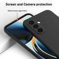 Samsung Galaxy A27 Flydende silikone cover med håndrem - Sort