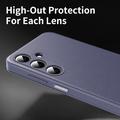 Samsung Galaxy A27 Smart Clear View Flip etui med kortplads - grå-lilla