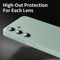 Samsung Galaxy A27 Smart Clear View Flip etui med kortplads - Lysegrøn
