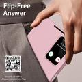 Samsung Galaxy A27 Smart Clear View Flip etui med kortplads - Pink