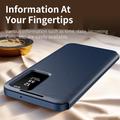 Samsung Galaxy A27 Smart Clear View Flip etui med kortplads - Safir