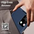 Samsung Galaxy A27 Smart Clear View Flip etui med kortplads - Safir