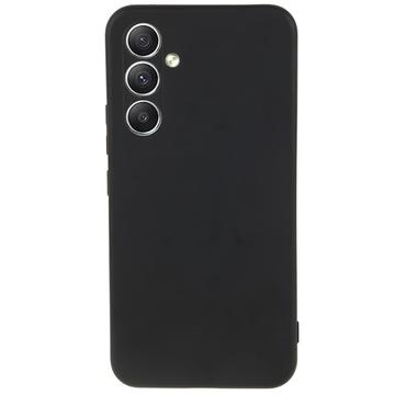 Samsung Galaxy A34 5G Anti-Fingeraftryk Mat TPU Cover - Sort