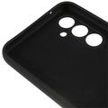 Samsung Galaxy A34 5G Anti-Fingeraftryk Mat TPU Cover - Sort