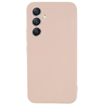 Samsung Galaxy A34 5G Anti-Fingeraftryk Mat TPU Cover - Pink