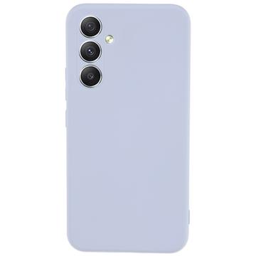 Samsung Galaxy A34 5G Anti-Fingeraftryk Mat TPU Cover - Lyselilla