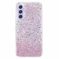 Samsung Galaxy A34 5G Glitter Flakes TPU Cover - Pink
