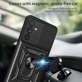Samsung Galaxy A34 5G Roterende Ring Hybrid Cover med Kameraskjold - Sort