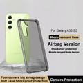 Samsung Galaxy A35 Imak Faldsikkert TPU Cover - Gennemsigtig Sort