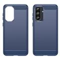 Samsung Galaxy A36/A56 Børstet TPU Cover - Karbonfiber