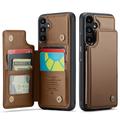 Samsung Galaxy A36 Caseme C22-etui RFID-kortpung - brun