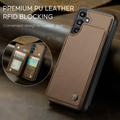 Samsung Galaxy A36 Caseme C22-etui RFID-kortpung - brun