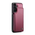 Samsung Galaxy A36 Caseme C22-etui RFID-kortpung - rød