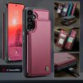 Samsung Galaxy A36 Caseme C22-etui RFID-kortpung - rød