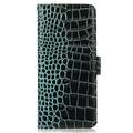 Samsung Galaxy A36 Crocodile Series Læderpung med RFID - Grøn