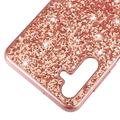 Samsung Galaxy A36 Glitter Series Hybrid Cover - Rødguld