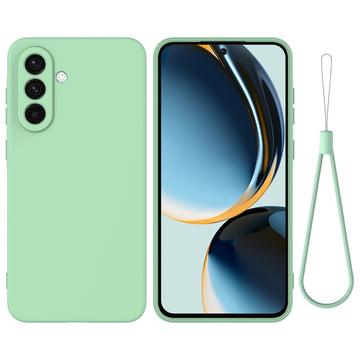 Samsung Galaxy A36 Flydende silikone cover med håndrem - grøn