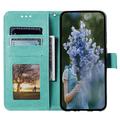 Samsung Galaxy A36 Mandala Series Etui med Pung - Grøn
