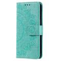 Samsung Galaxy A36 Mandala Series Etui med Pung - Grøn