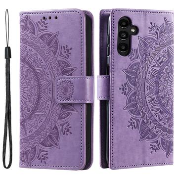Samsung Galaxy A36 Mandala Series Etui med Pung - Lilla