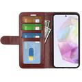 Samsung Galaxy A36 Pung med Magnetisk Lukning - brun