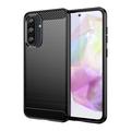 Samsung Galaxy A37 Børstet TPU Cover - Karbonfiber