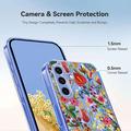 Samsung Galaxy A37 TPU-cover med blomstermønster - Liljer